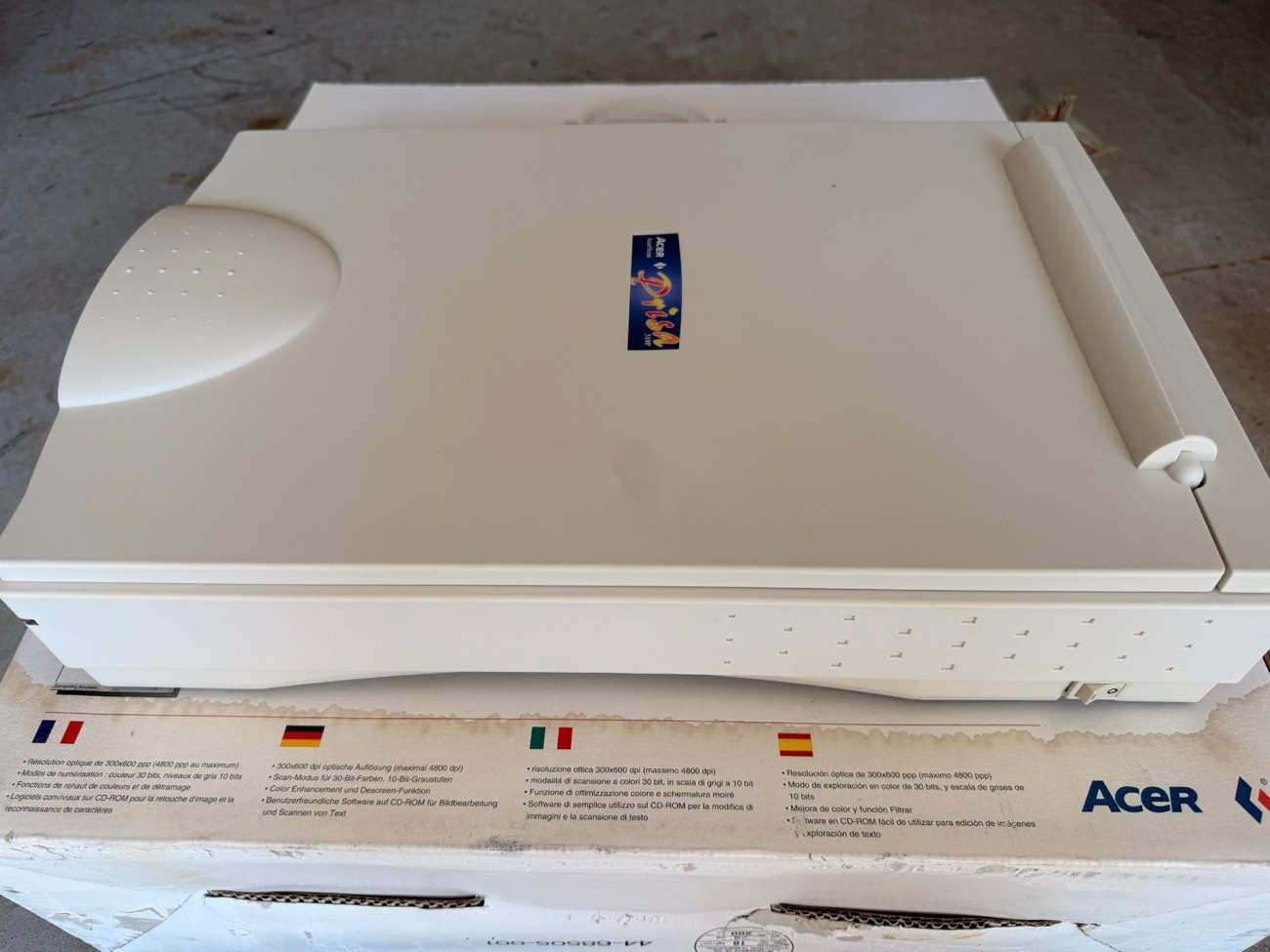 AcerScan Prisa 310P/310S Flatbed Scanner 30-Bit Color SCSI Parallel NOS 1998 — view 3