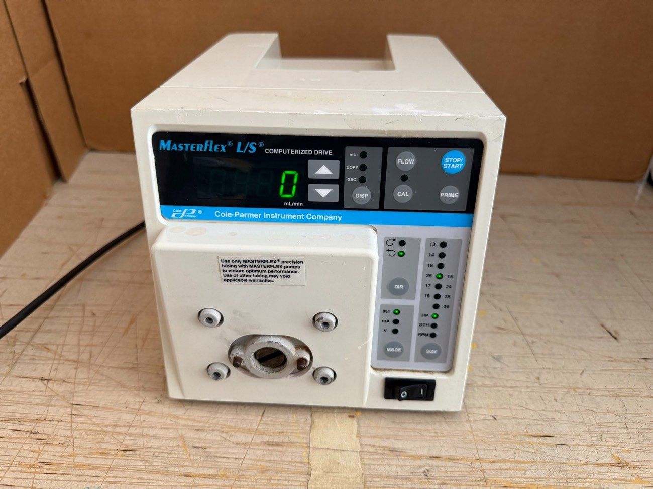 Cole-Parmer Masterflex 7550-20 Peristaltic Pump Controller 1.6-100 RPM - Tested — view 1