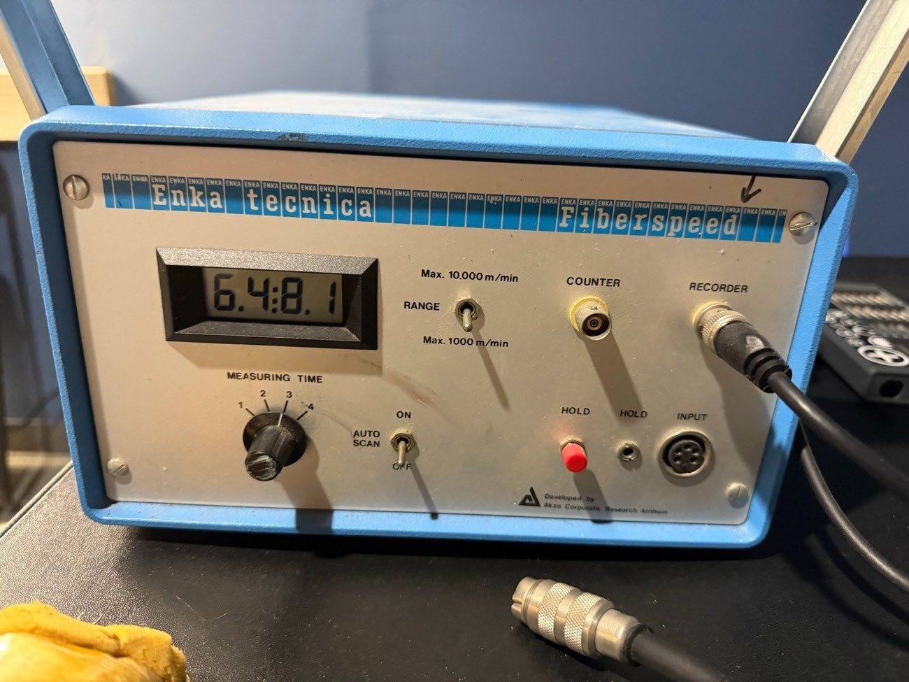 Enka Tecnica Fiberspeed FS 10 Yarn Filament Speed Meter Textile Lab Tester — view 1