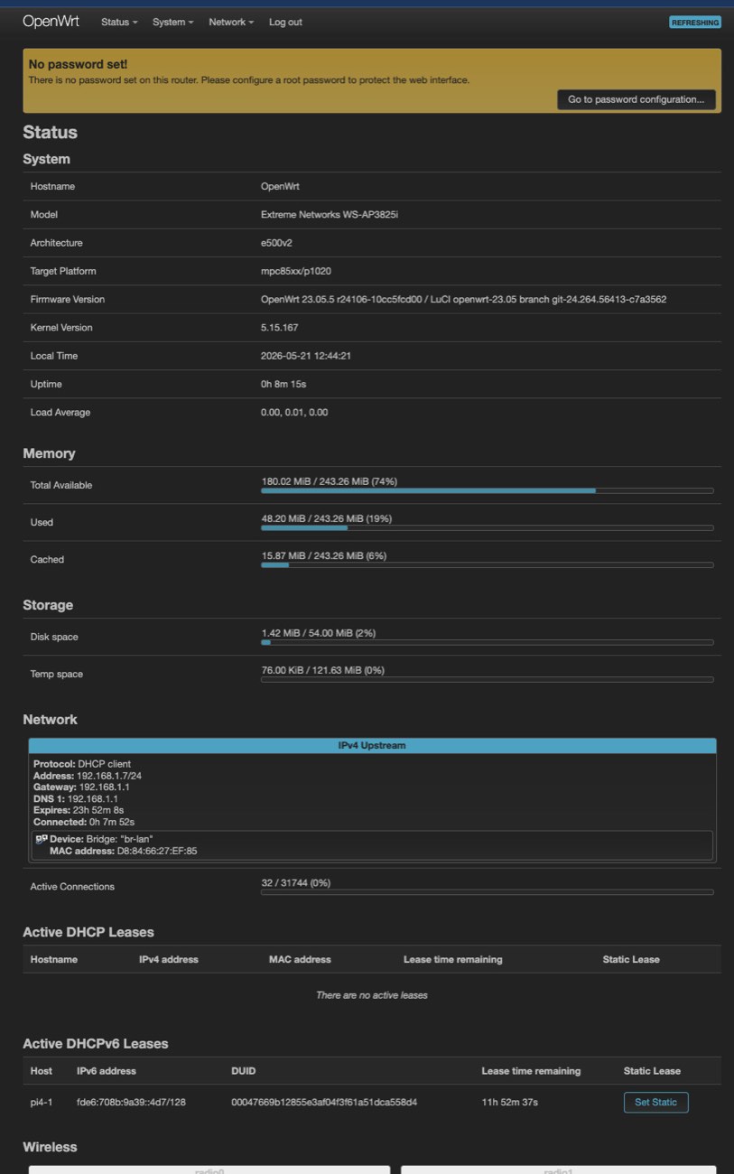 Extreme Networks WS-AP3825i 802.11ac 3x3 Access Point - OpenWrt Flashed, Ready — view 2