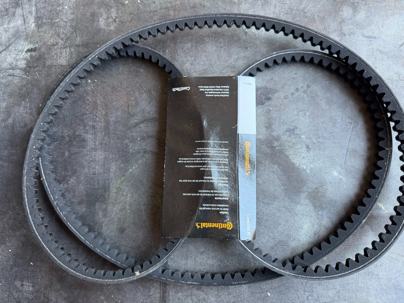 Lot of 2 Continental ContiTech 459N13 5VX1060 Cogged V-Belt 106" 5/8" New — view 3