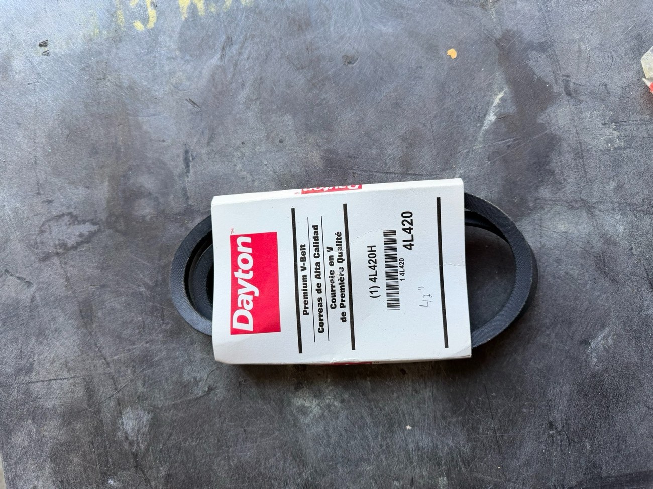 Lot of 5 Dayton 4L420H V-Belt 42" OD 1/2" Top Width Industrial - New — view 3