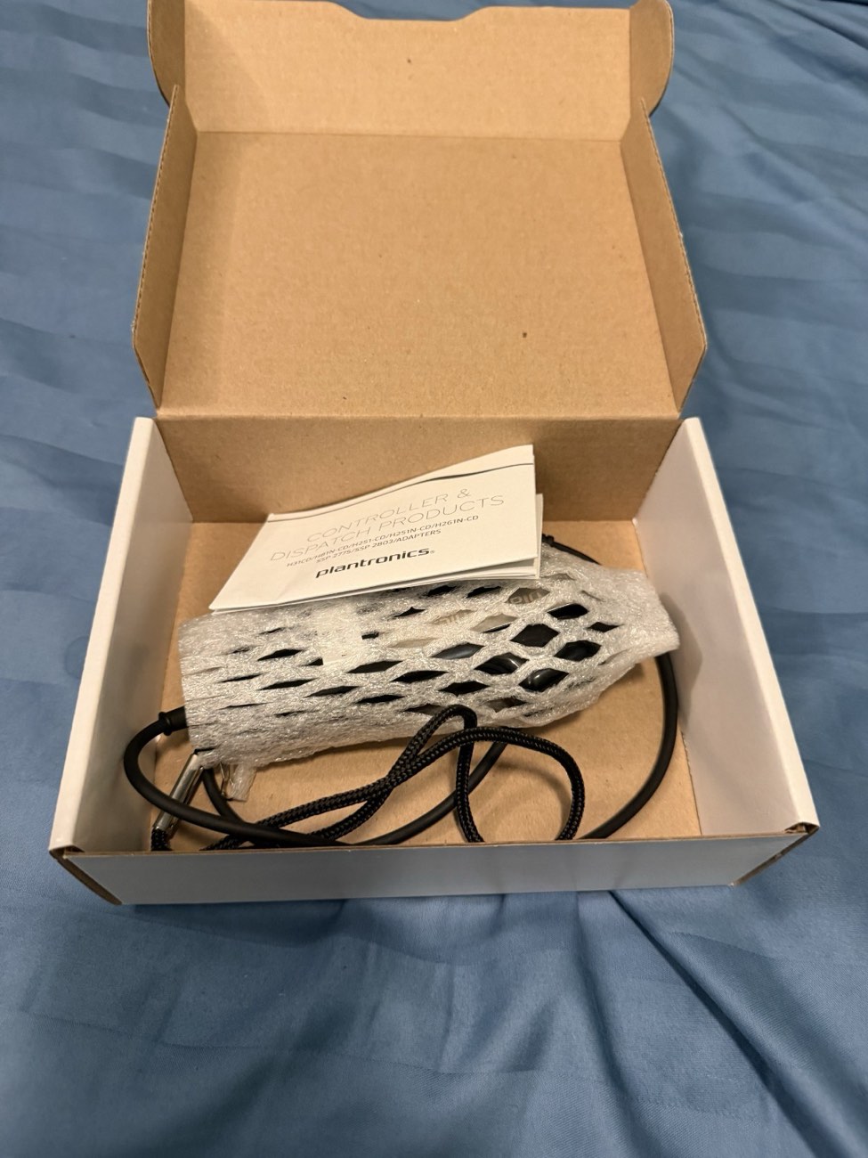 Plantronics 216086-01 Secure Voice PTT Amplifier 12" Straight QD NEW IN BOX — view 2