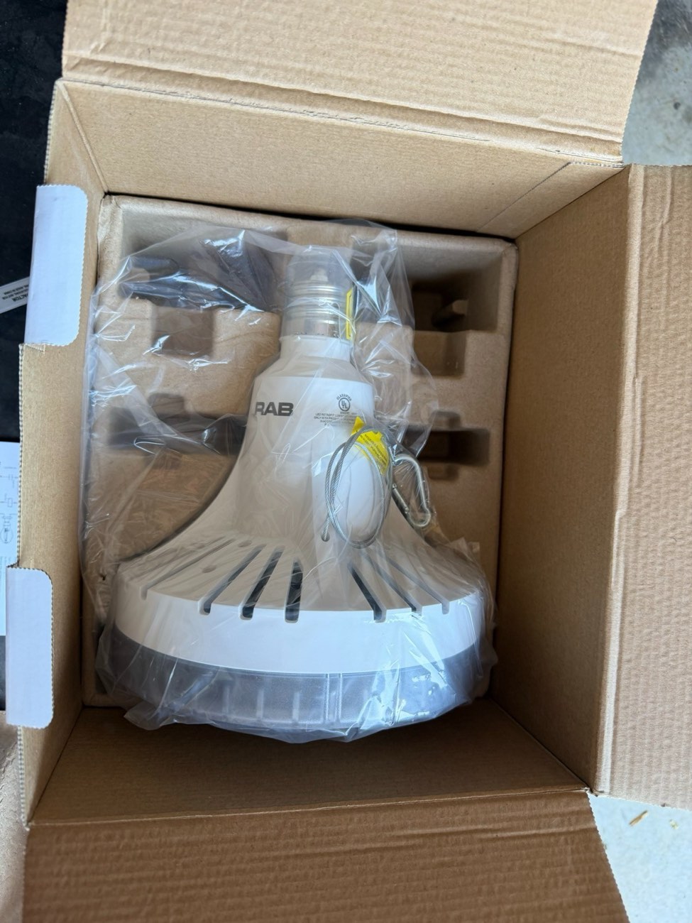 RAB 115W LED High Bay Retrofit Lamp 400W HID Replacement EX39 5000K Bypass NIB — view 4